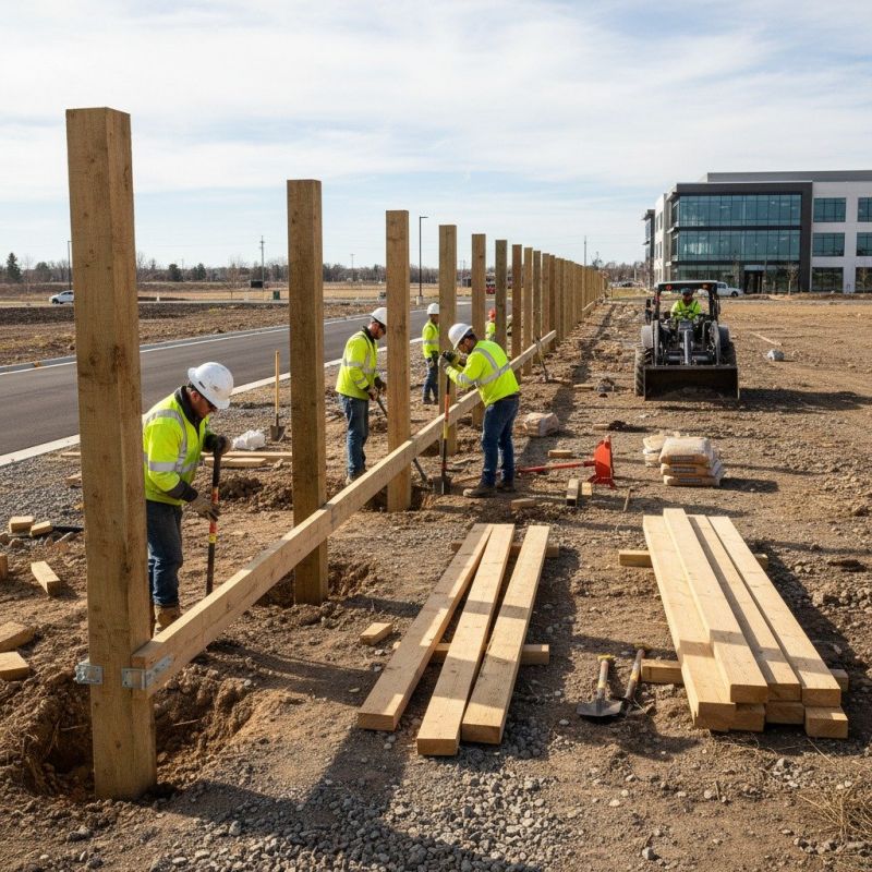 Fence Railing Installation detail