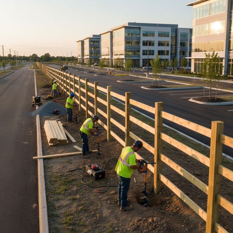 Fence Railing Installation detail